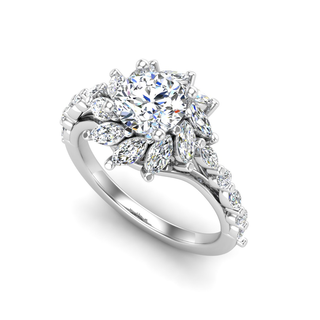 Melissa Halo Engagement Ring